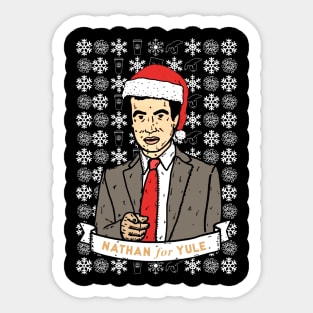 Nathan for Yule - Christmas Sticker